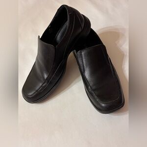 Varese Men's Black Leather Loafers Sz 91/2